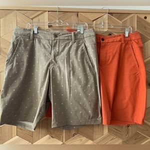 Two pairs of Lululemon Shorts. These are a loose fit.